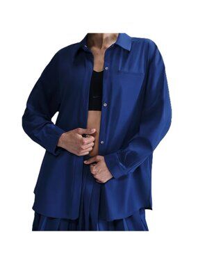 Nike Womens XL 24.7 PerfectStretch Dri-FIT Oversized Long Sleeve Shirt